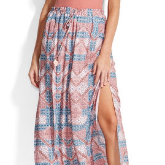 Seafolly bohemian print maxi skirt - Picture 3 of 4